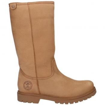 Botas de Mujer PANAMA JACK BAMBINA B128 NOBUCK CAMEL con piel, forro de pelo sintético y color camel