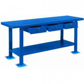 Banco de Trabajo METALWORKS 751002000 DER2000 - Azul 3 Cajones