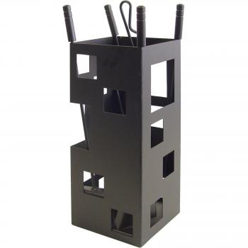 Set de Herramientas Cuadradas para Chimenea Imex El Zorro, 4 Piezas, Color Negro