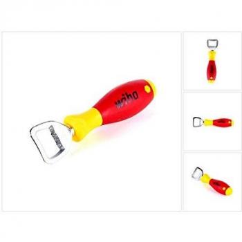 Abridor de botellas Wiha SoftFinish® 04703 - Acero inoxidable, multifuncional, ideal para cocina y taller