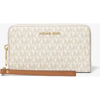 Cartera de mujer grande con estampado de logotipos - Blanco Talla Os