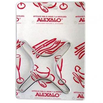 SOPORTE GAS ESTRELLA PEQ. INOX. 18/8 16,5X16,5 CM marca Alexalo