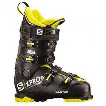 Salomon X-Pro 110 - Botas de esquí - L40551100, 26.5, Black-Acid Green-White