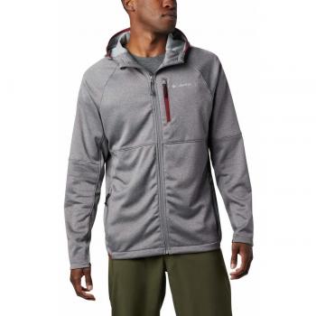 Columbia Outdoor Elements Hooded Full Zip Chaquetas Softshell, Hombre, City Grey, Jasper, L