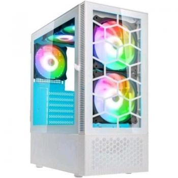 Kolink Observatory MX Glass White ARGB Mid-Tower Case con vidrio templado, compatible con placas base minITX, mATX y ATX