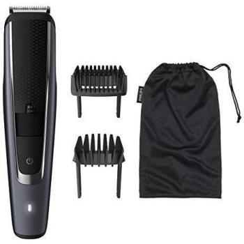 Philips BT5502/16 Barbero y cortapelos con 40 Posiciones de Longitud, Resistente al Agua y Cuchillas metálicas autoafilables, Negro