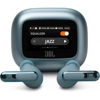 Auriculares True Wireless JBL Live Beam 3 con cancelación de ruido, diseño Stick Closed y audio de alta resolución, color Azul