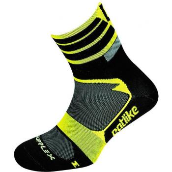 Catlike 37º MTB - Calcetines de ciclismo, color amarillo/flúor, talla S