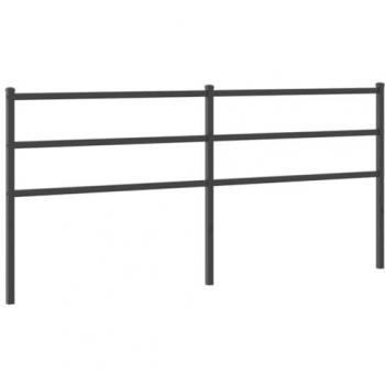 Cabecero de Metal Negro 200 cm