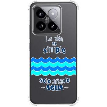Funda Antigolpes de Silicona con Diseño de Agua para Xiaomi 14 5G