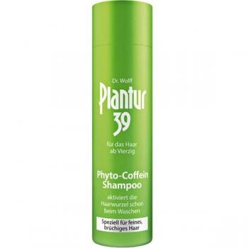 Coffein-Shampoo Plantur 39, Champú unisex de 250 ml con fito-cafeína para cabellos finos y quebradizos