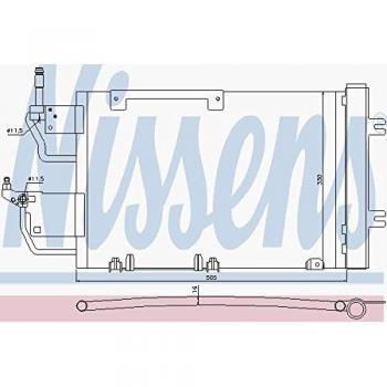 Condensador de aire acondicionado NISSENS 940052, compatible con sistemas de aire acondicionado, fabricado por Nissens