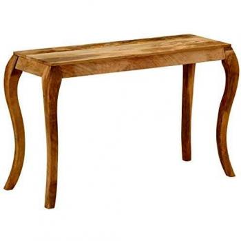 vidaXL Mesa Consola de Madera Maciza Mango 118x38x76cm Mobiliario Decoración