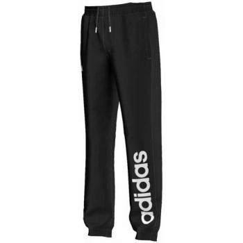 adidas YB Ess Lin BRPC - Pantalón para niño, color negro / blanco, talla 146