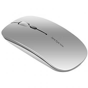 Coener Ratón Inalámbrico Recargable, Mouse Wireless 2.4G Mute de Mouse Inalambrico, Ultra Delgado,1600 dpi Ajustable para Portatil/Computadora/Windows/Linux/Vista/PC/Mac