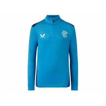Rangers Kids Blue 1/4 Zip Training Midlayer 2023/2024