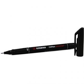 Marcador premanente STABILO OHPen universal color negro - Punta superfina