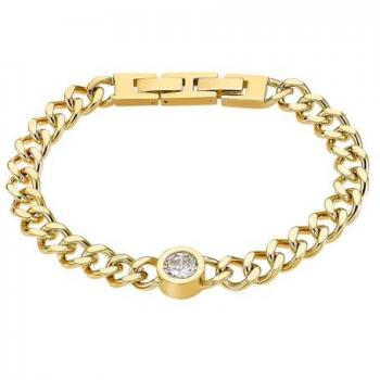 Pulsera Lotus Style Urban Woman LS2333-2/2 Acero Inoxidable 316L Dorado con Circonita Blanca, Mujer