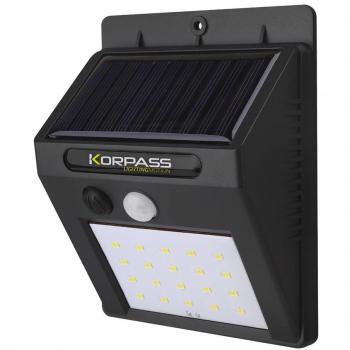 Aplique solar LED con sensor 3W luz 6400K