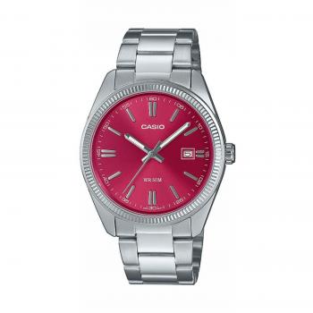 Casio MTP-1302PD-4AVEF Stainless Steel Red Dial Watch