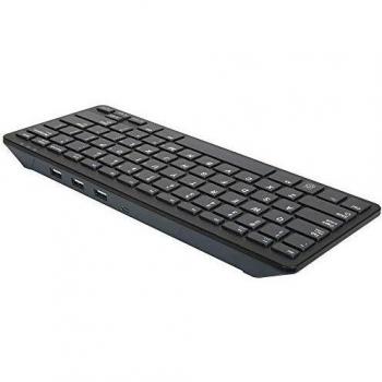 Teclado oficial Raspberry Pi QWERTY (US) negro y gris