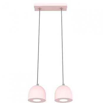Lámpara de Techo Lineal Monocolor Mate Campanella X2 33W GU10 Rosa