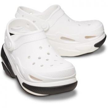 Crocs Bubble Crush Clog Unisex Sandals - White - Size 38-39