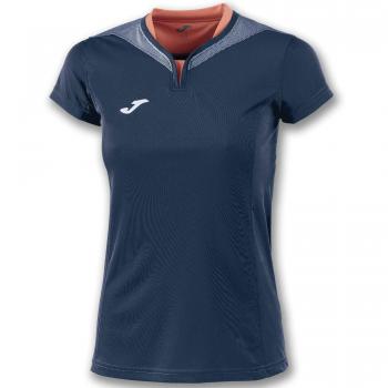 Joma Camiseta Mujer Silver Marino M/C - Camiseta técnica de Manga Corta, Mujer, Azul -