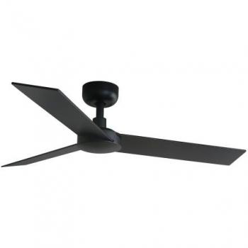 Ventilador de techo sin luz negro DC Rudder S Ø1060mm 34296 Faro Barcelona