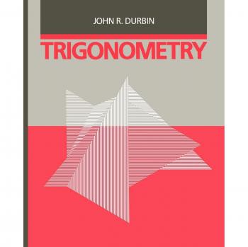 Libro de Texto de Trigonometría en Rústica por John R. Durbin