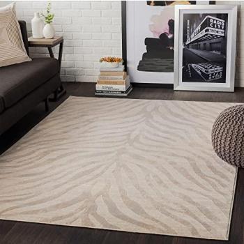 Alfombra Surya LUANDA, rectangular, 11 mm de altura, diseño escandinavo moderno Boho, pelo corto para salón y dormitorio, 200 x 275 cm, gris/beige