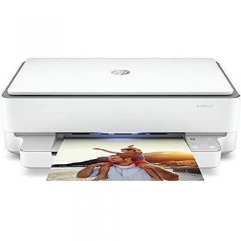 HP Envy 6020 5SE16B, Impresora Multifunción Tinta, Color, Imprime, Escanea y Copia, Wi-Fi, USB 2.0, HP Smart App, Incluye 3 Meses del Servicio Instant Ink, Blanca