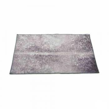 Alfombra Rectangular Gris y Blanco 100 x 150 cm - Poliéster (9 Unidades)