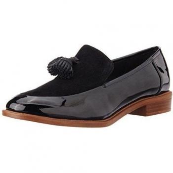 Clarks Taylor Spring - mocasines de cuero mujer, color negro, talla 40