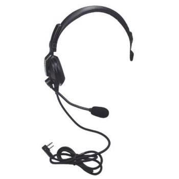 Kenwood KHS-7 Lightweight Single Muff Headset with Boom Microphone for Walkie Talkies