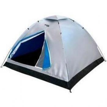 Tienda de Campaña Aktive Camping 4 Personas Plata 130X205x205 cm