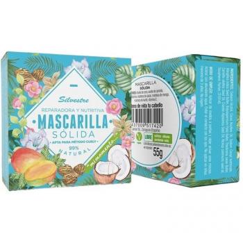 Mascarilla Capilar Sólida Reparadora y Nutritiva Silvestre 55g