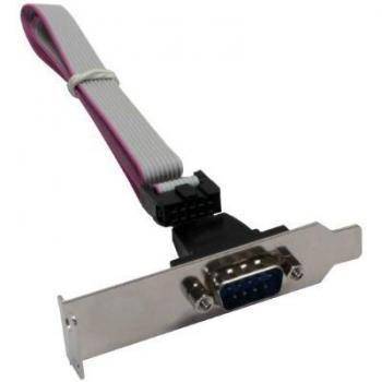 Soporte de conector serie InLine®, perfil bajo, cable de 9 pines a 10 pines, 1:1, 0.6 m