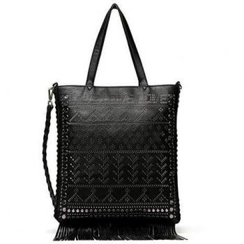 Desigual Bols_azabache Coro - Bolso con asa, Negro