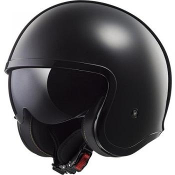 LS2 Casco de moto SPITFIRE Negro, Negro, XS