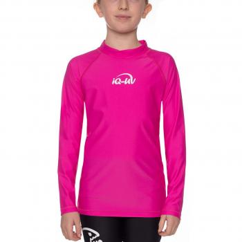 iQ UV 300 camiseta Youngster de mangas largas, ropa de protección UV, Rosa