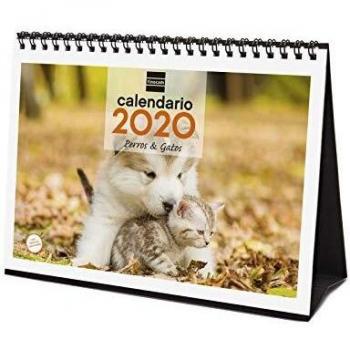 Calendario sobremesa perros y gatos 2020