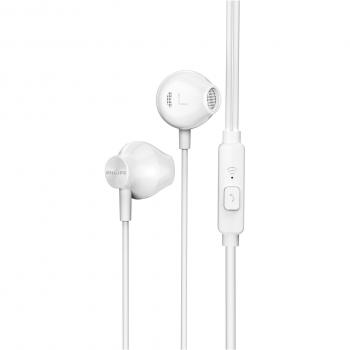 Auriculares Intrauditivos con Microfono Philips TAUE101WT/00 Blanco, Sonido Estéreo y Graves Mejorados