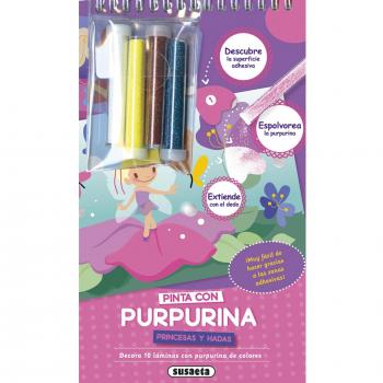 Pinta con purpurina princesas y hadas