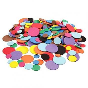 Círculos de Goma Eva, 12+20+32 mm, Colores Asortidos, 300 Piezas