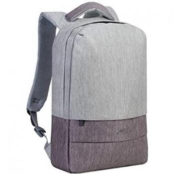 Mochila Rivacase 7562 para portátil de 39,6 cm (15.6) en color gris y moca
