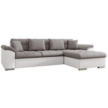 Sofá rinconero Comfivo 107, con función de descanso y caja de ropa de cama, 280x160x76cm