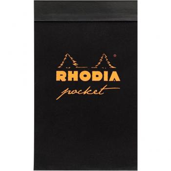 Rhodia 8229C - Cuaderno de bolsillo - Rhodia Classic - Cuadricula (5x5mm) - Negro