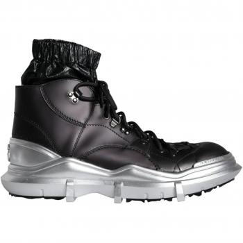 Dolce & Gabbana Black Nylon Galileo High Top Sneakers Shoes - EU44/US11