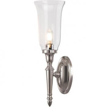 Aplique de baño Dryden níquel pulido 41 cm IP44, 1 luz, G9